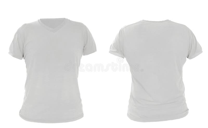 Download Male Shirt Template, Gray, Front And Back Design Stock ...