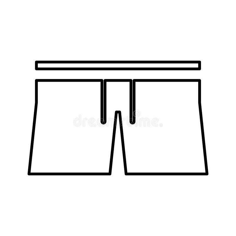 Male Swimwear Isolated Icon Stock Vector Illustration of simple, icon 94420805