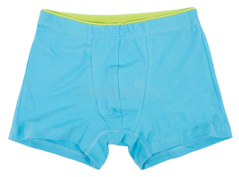 Male Underwear Isolated on White Background Stock Photo Image of blue