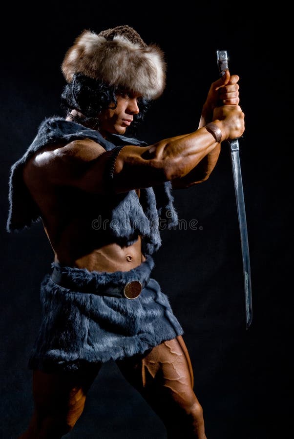 Goran Conar - ancient male warrior in a dynamic pose
