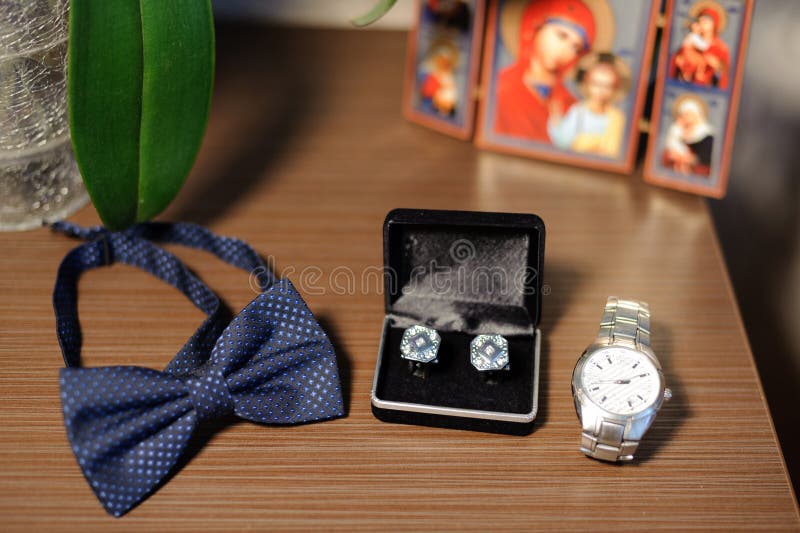 Male Wedding Accessories stock image. Image of link, accessory 37774115