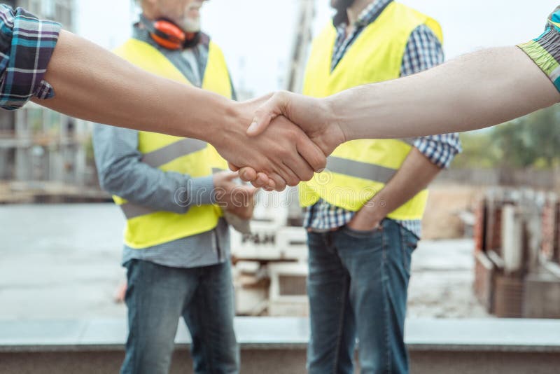 Male work building construction engineering occupation project stock image