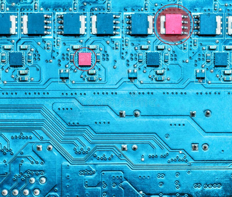 Malfunction of Electronic Equipment Circuits Stock Image Circuit Diagram