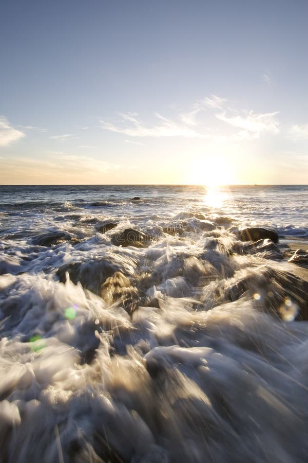 Malibu Sunset stock image. Image of setting, blue, rise 362531