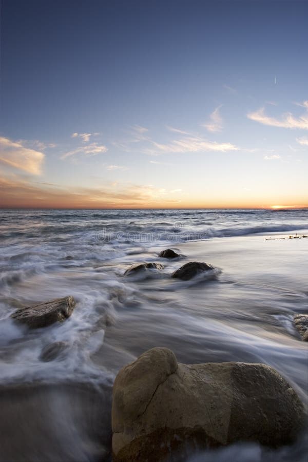 Malibu Sunset stock photo. Image of west, sunrise, rising 362534