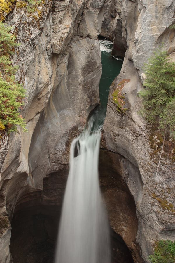 Maligne Canyon Waterfall