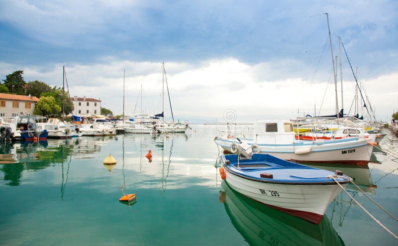 Malinska bay royalty free stock photography