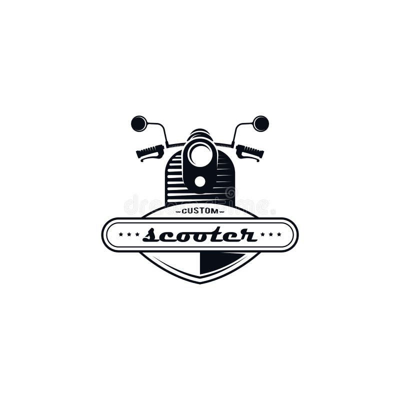 Mall för motorcykellogovektor Logomall för din affär vektor illustrationer Mall för motorcykellogovektor Logomall för din affär vektor illustrationer