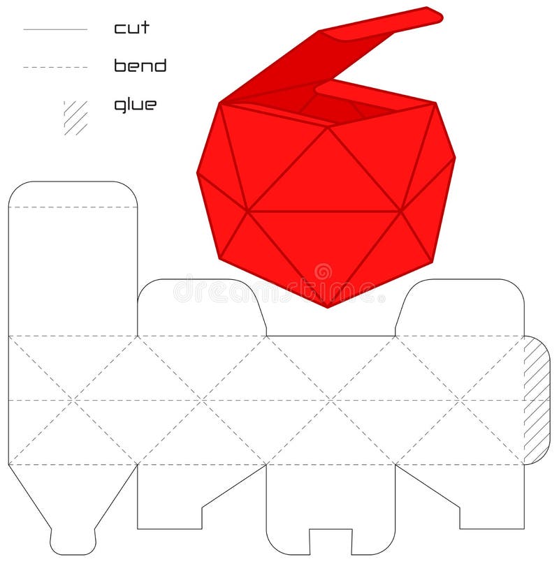 Template casket Present box square cut ting assembly. Template casket Present box square cut ting assembly