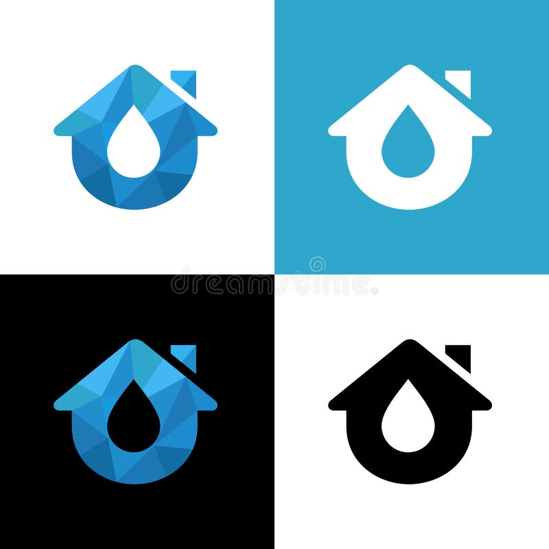 Mallelement för utformning av vattenfallslogotyp och element för utformning av vattenhållarsymbol - vektor stock illustrationer Mallelement för utformning av vattenfallslogotyp och element för utformning av vattenhållarsymbol - vektor stock illustrationer