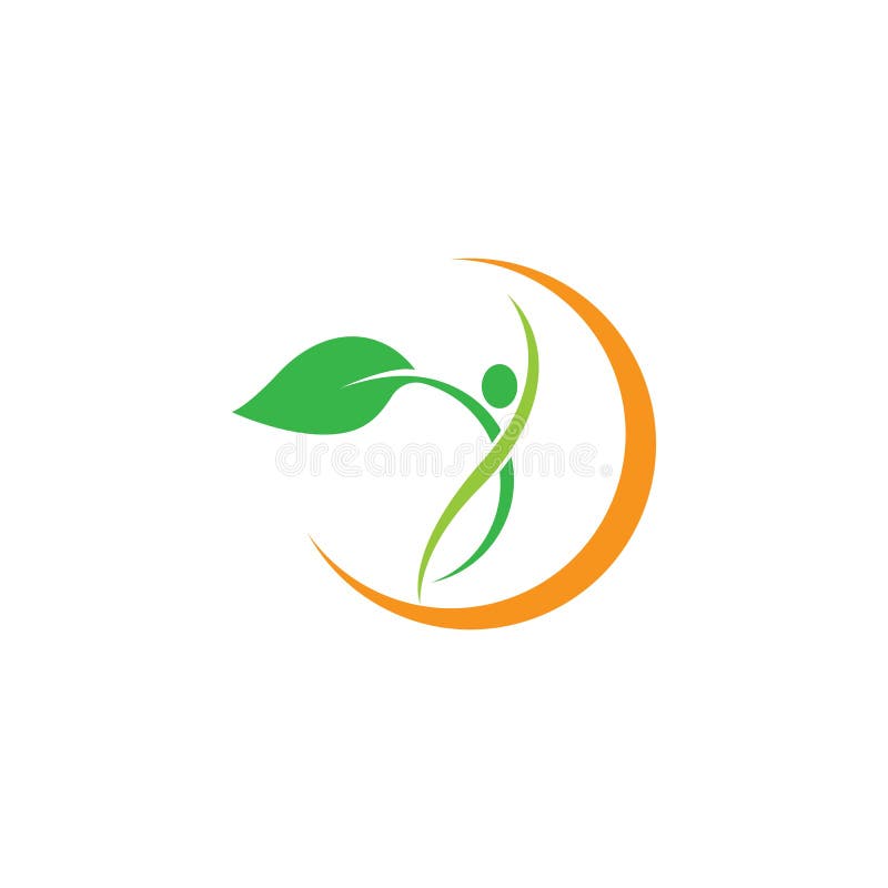 Mallen Wellnes-logotyp vektor illustrationer