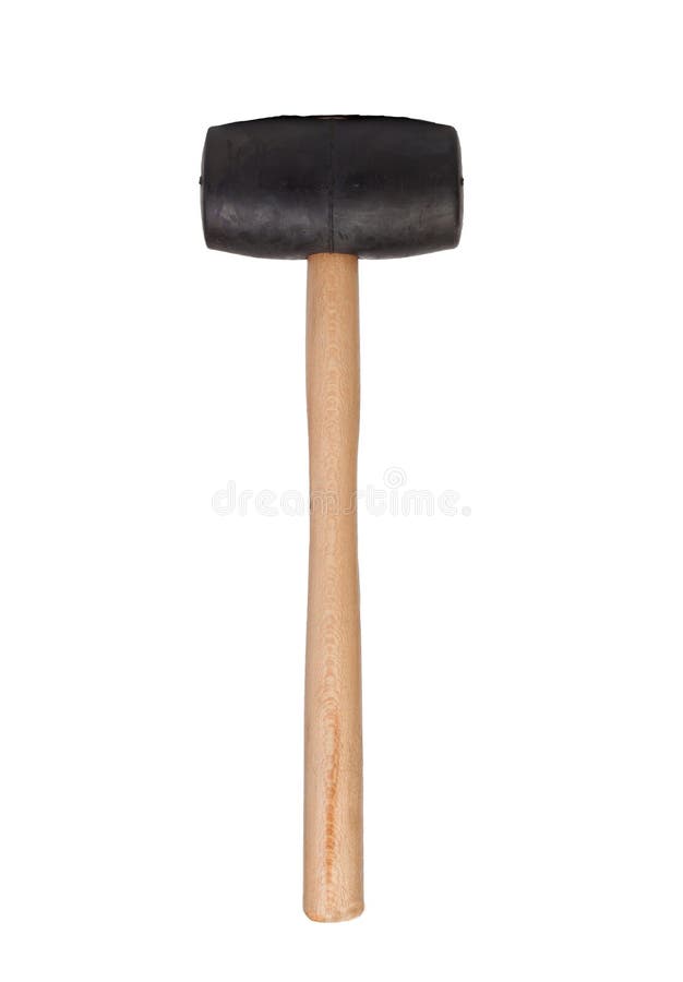A mallet building tool isolated on white background