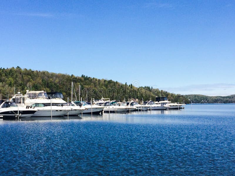 Mallets Bay Marina stock image. Image of power, marina 71695221