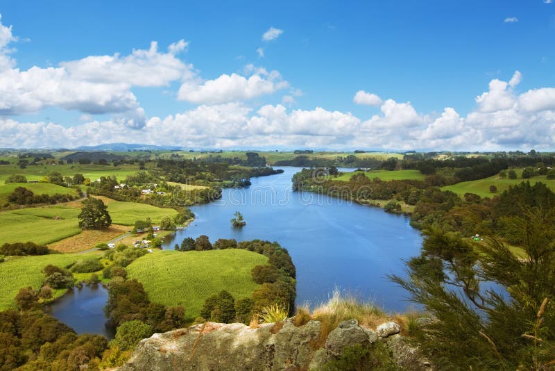 Malowniczy Nowa Zelandia krajobraz