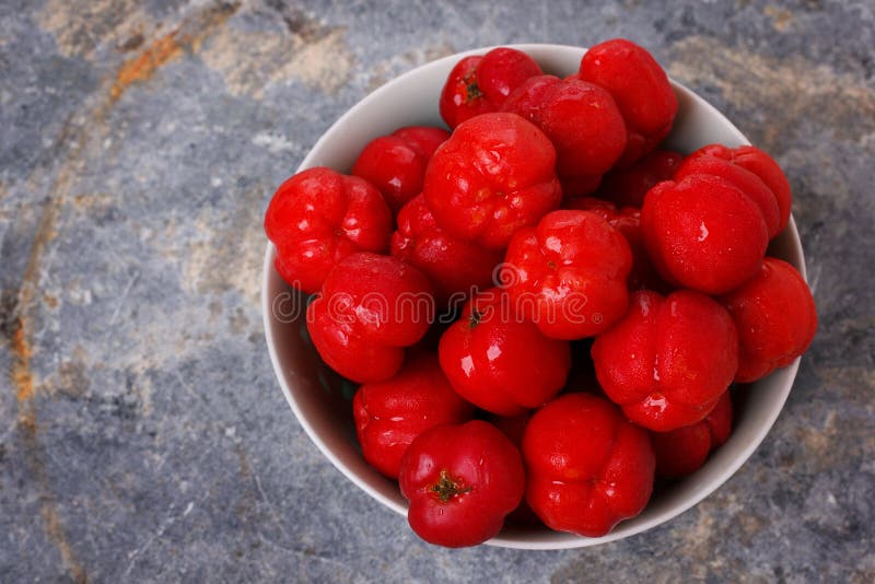 Malpighia κόκκινο acerola glabra, τροπικά φρούτα