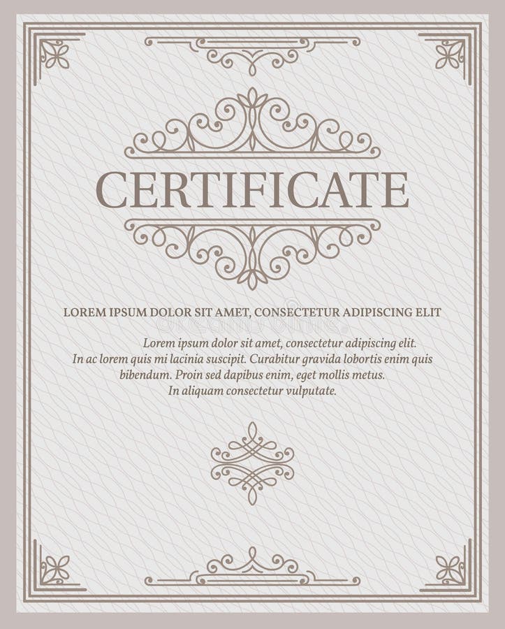 Malplaatjecertificaat en diploma's royalty-vrije illustratie Malplaatjecertificaat en diploma's royalty-vrije illustratie