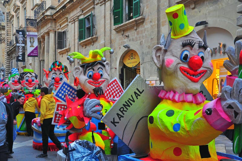 Malta carnival 2014 stock images