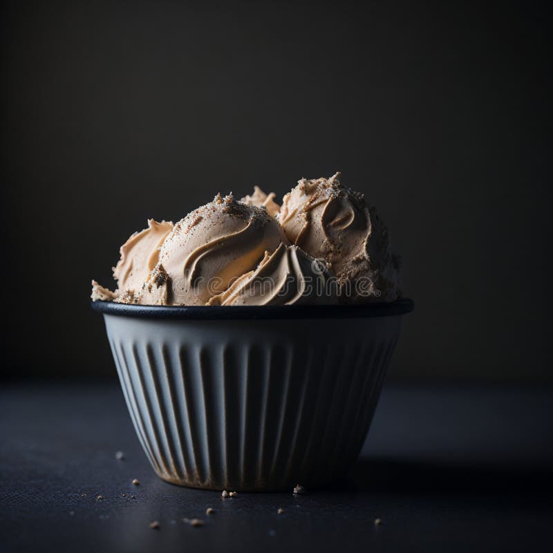 Malted Milk Ice Cream in a Cup Stock Photo Image of food, vegetable