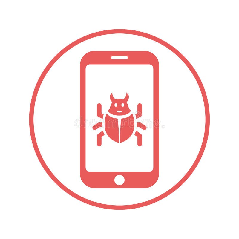 Malware, Threat, Mobile Virus Icon Stock Illustration Illustration of hacking, graphic 165963994