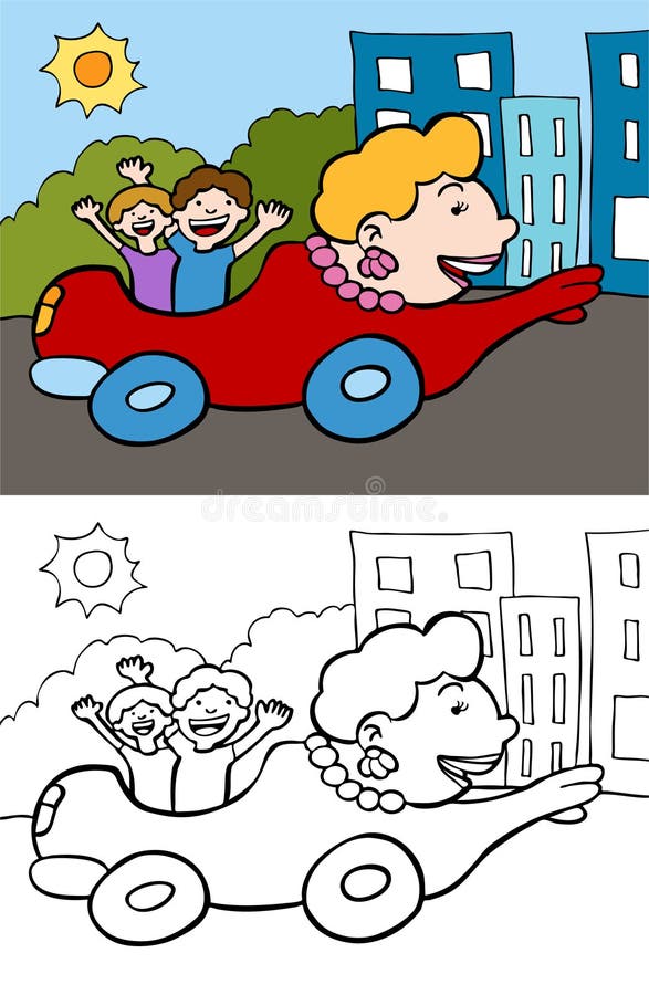 Livro Para Colorir Dos Desenhos Animados Das Crianças Para Meninos Vector a  Ilustração De Uma Garagem Com Carros Vivos Ilustração do Vetor - Ilustração  de arte, linha: 95068683