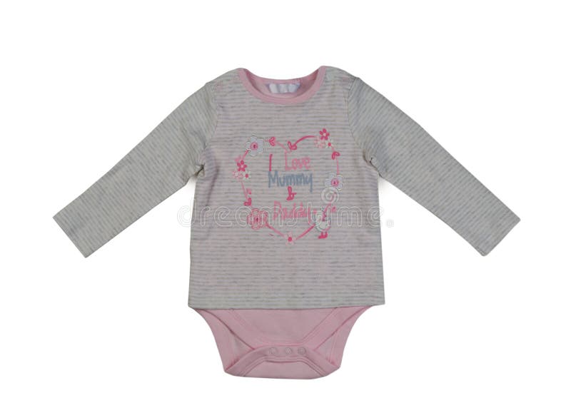 Mamelucos grises y rosados, aislante fotos de archivo libres de regalías