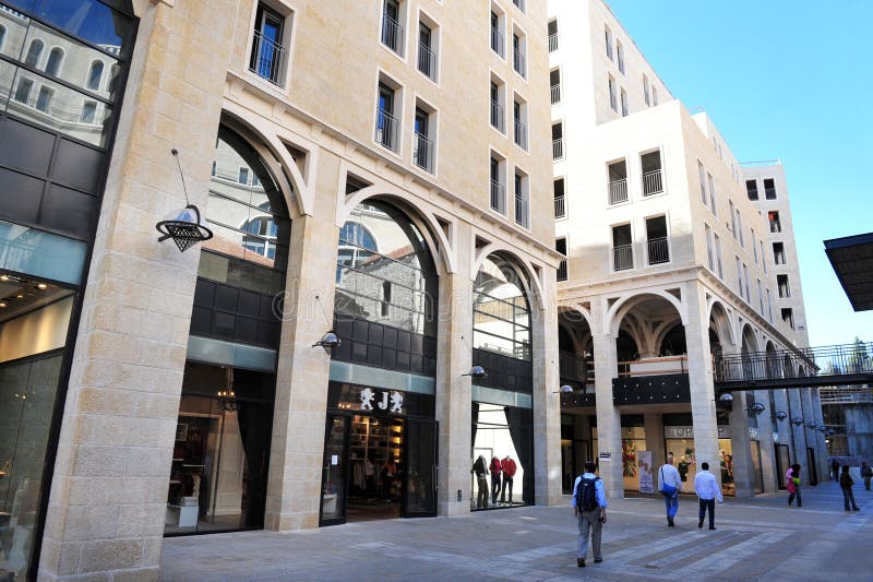 Mamilla Shopping Mall in Jerusalem Israel Editorial Stock Photo Image