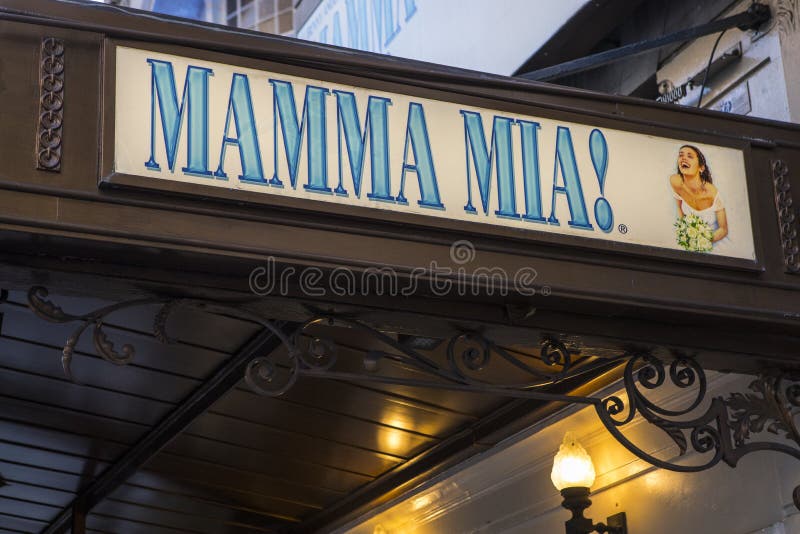 Mamma Mia at the Novello Theatre in London