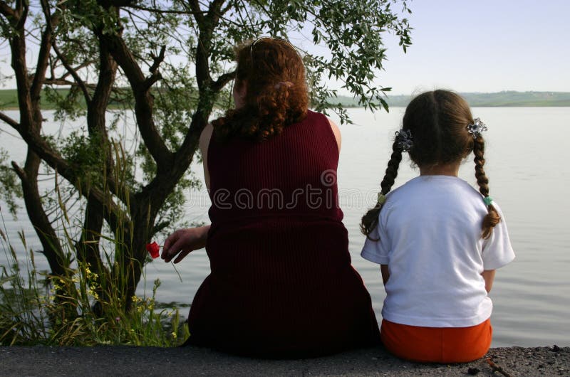 Mamma u. Tochter stockfotografie Mamma u. Tochter stockfotografie
