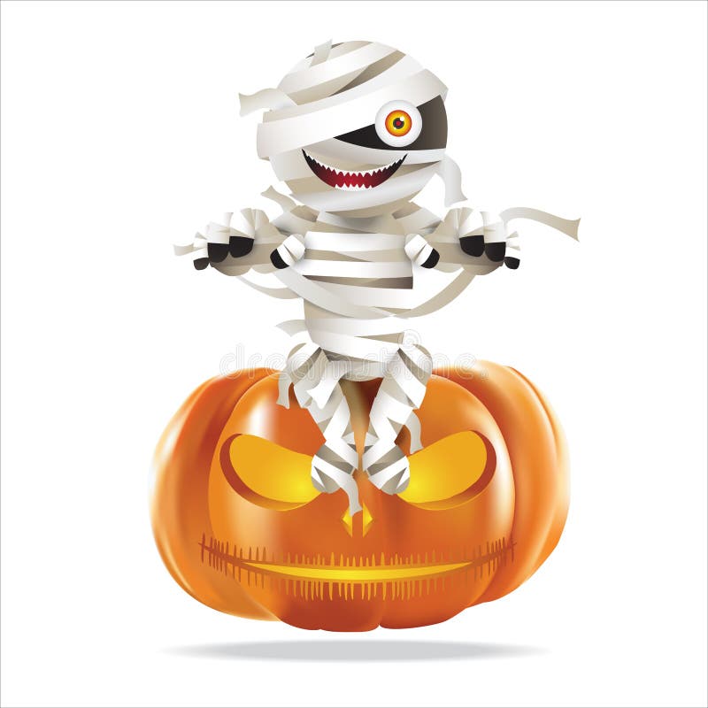 Mammasammanträde på halloween pumpa stock illustrationer Mammasammanträde på halloween pumpa stock illustrationer