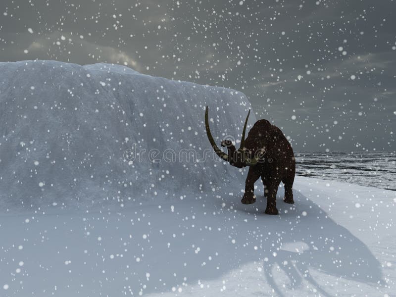 Mamut de la edad de hielo libre illustration Mamut de la edad de hielo libre illustration