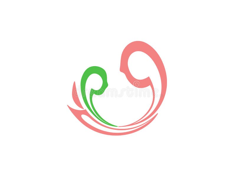 Mamy i dziecka logo royalty ilustracja Mamy i dziecka logo royalty ilustracja