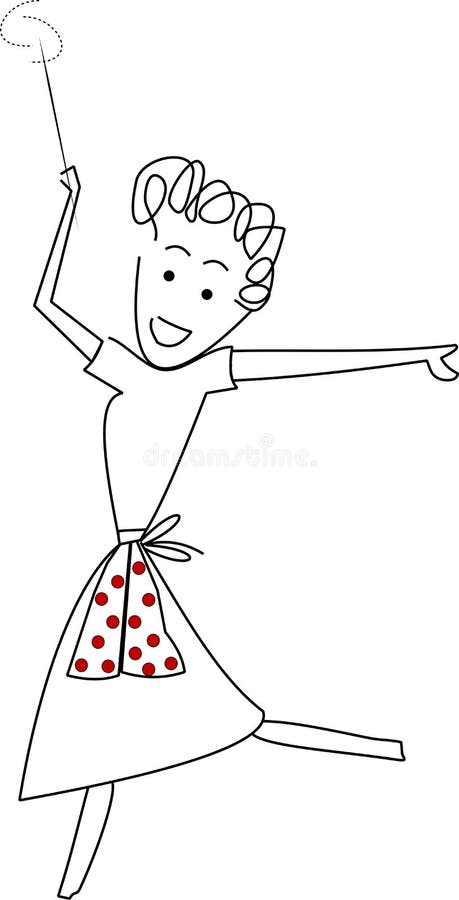 Mamã com varinha mágica ilustração royalty free Mamã com varinha mágica ilustração royalty free