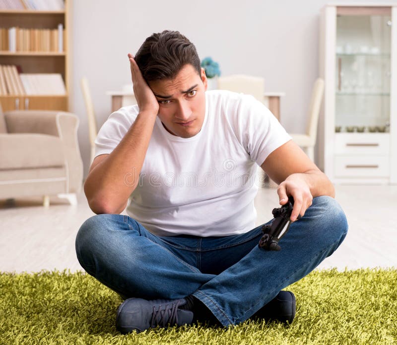 The man addicted to computer games