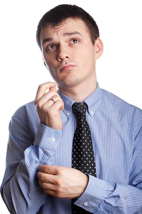 Man adjusting tie stock image. Image of accessory, graceful - 18881819