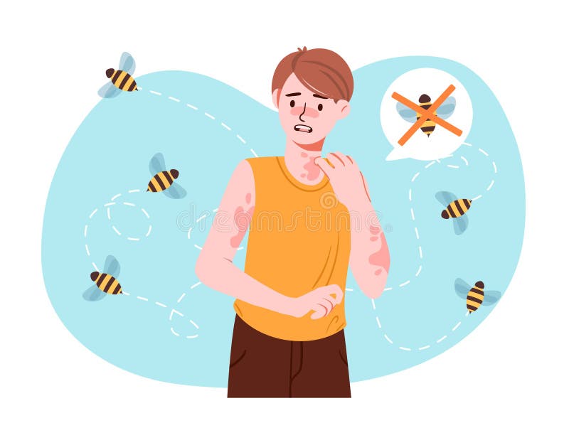 bee sting clipart