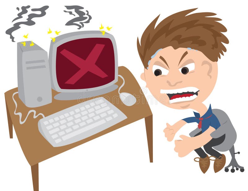 Angry Computer Stock Illustrations – 3,351 Angry Computer Stock  Illustrations, Vectors & Clipart - Dreamstime
