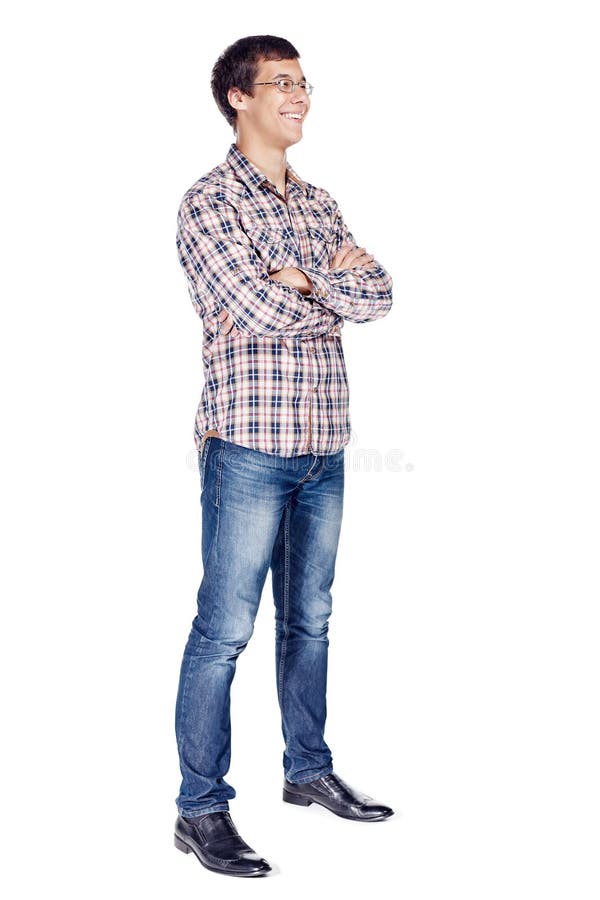 Man with Arms Crossed Full Body Stock Image - Image of hands, latin ...