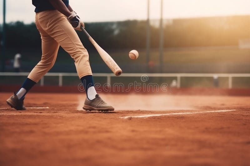 Premium AI Image  Swing for the Fences A Baseball Player Ready to Knock it Out  of the Park with GenerativeAI