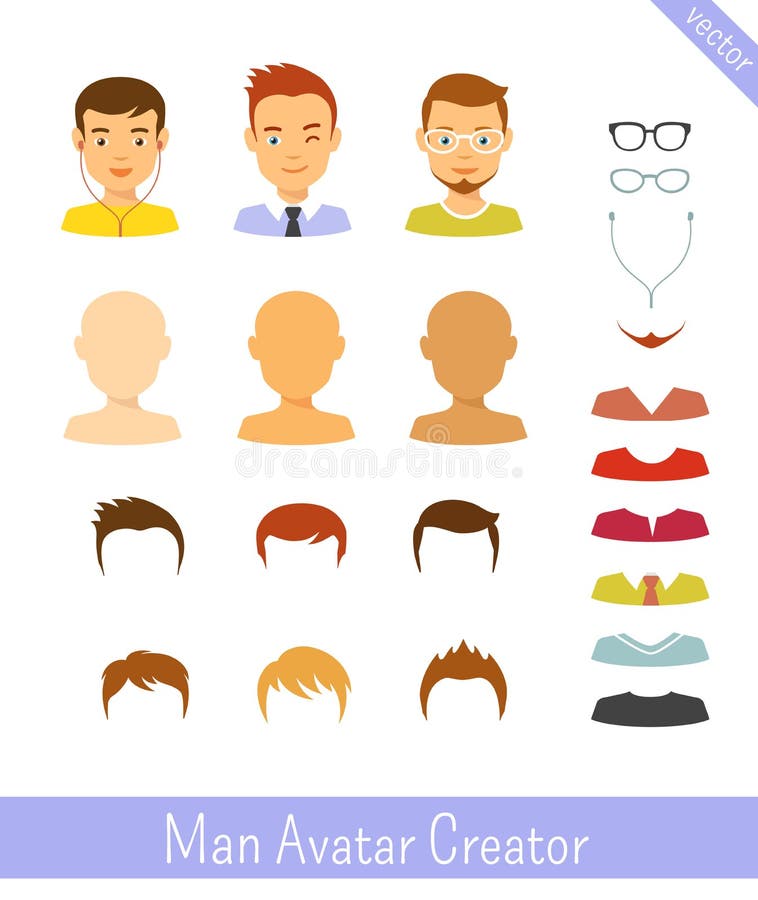 Man Constructor Elements Body Avatar Icon Creator. Royalty Free SVG,  Cliparts, Vectors, and Stock Illustration. Image 86915221.