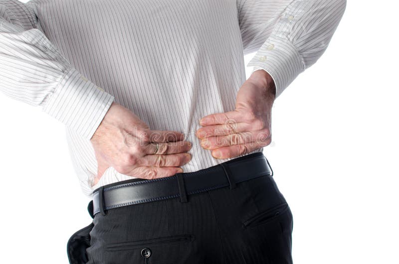 Man with back pain stock image. Image of white, backache - 50212905