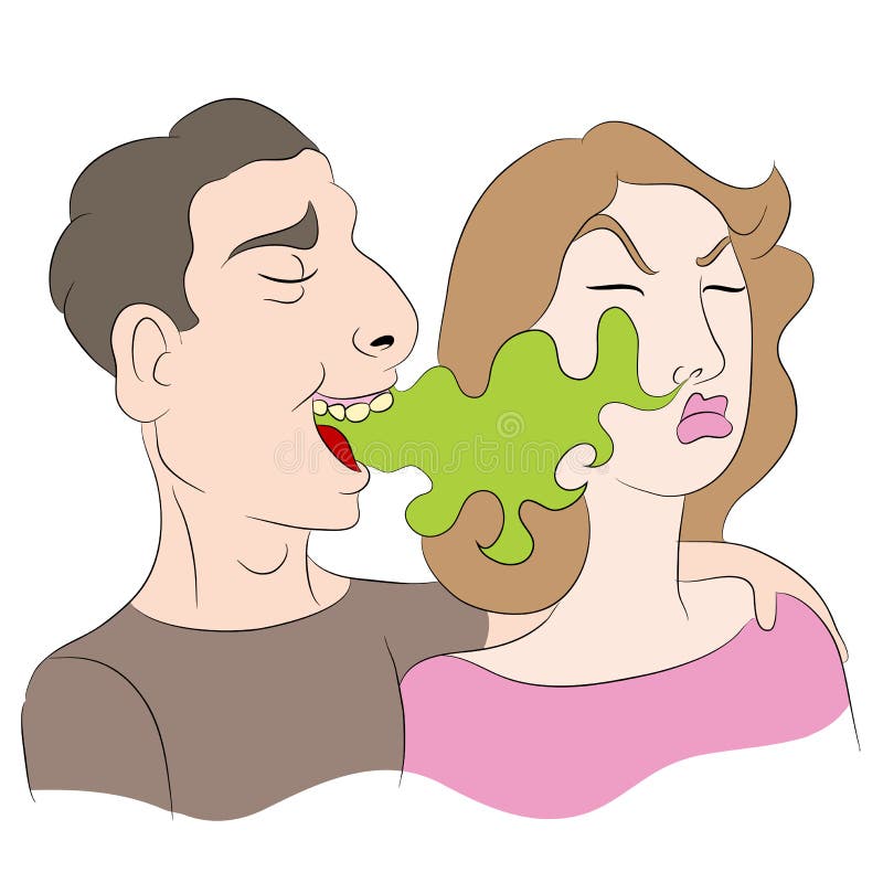 Man with Bad Breath stock vector. Illustration of foul - 58492693
