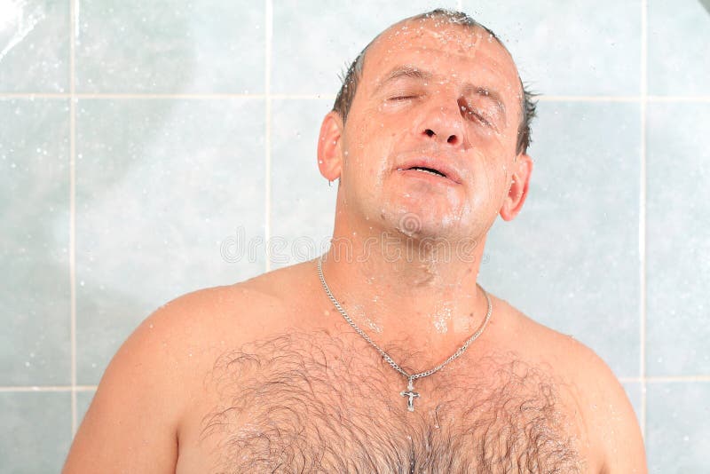 Men In The Bathroom Stock Image Image Of Model Mature 143744505