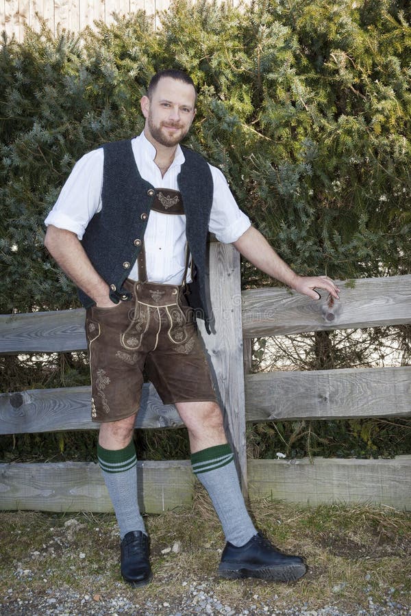 A Man in Bavarian Traditional Cloth Stock Image - Image of beard ...