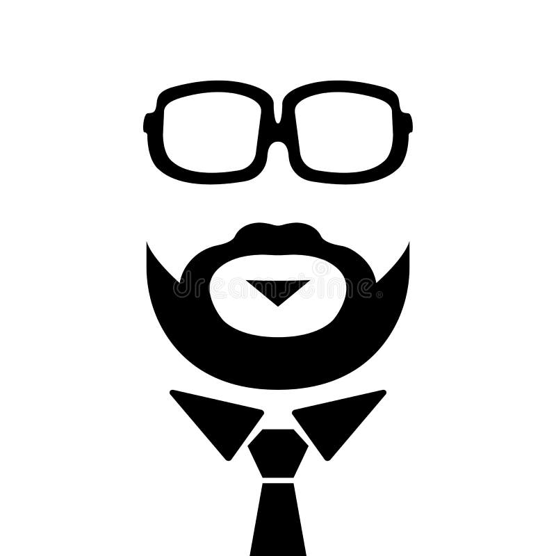Man with Beard Illustration Stock Vector - Illustration of classic