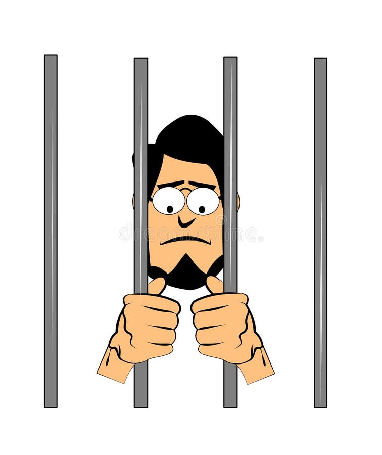 Man behind bars