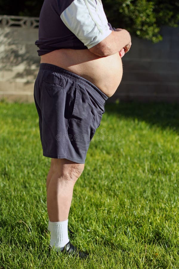 Big belly of a fat man stock image. Image of jeans, overeating 16920519
