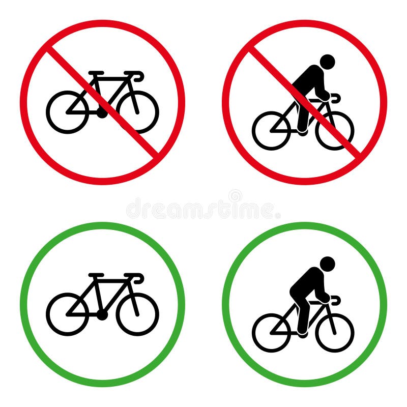 ''SIZES" Ban Stop Sign No Bicycle Transportation Car Bumper Sticker Decal 