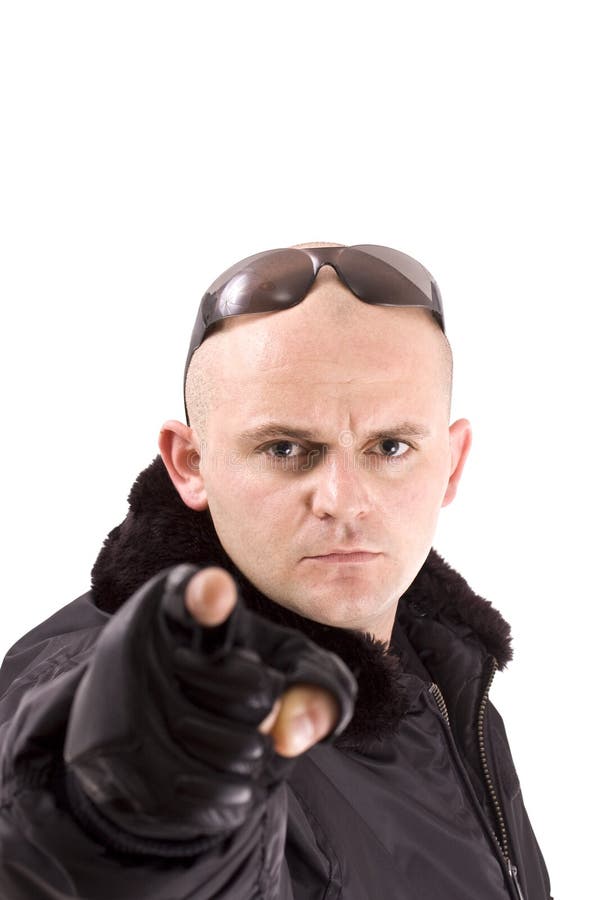 Man in black stock image. Image of boss, gunman, protect - 16378129