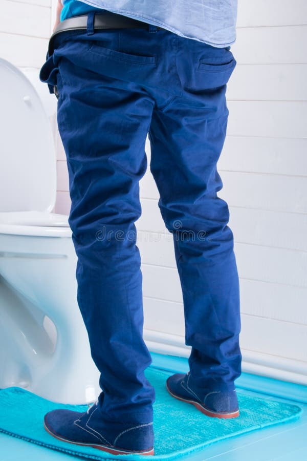 Man Peeing Jeans