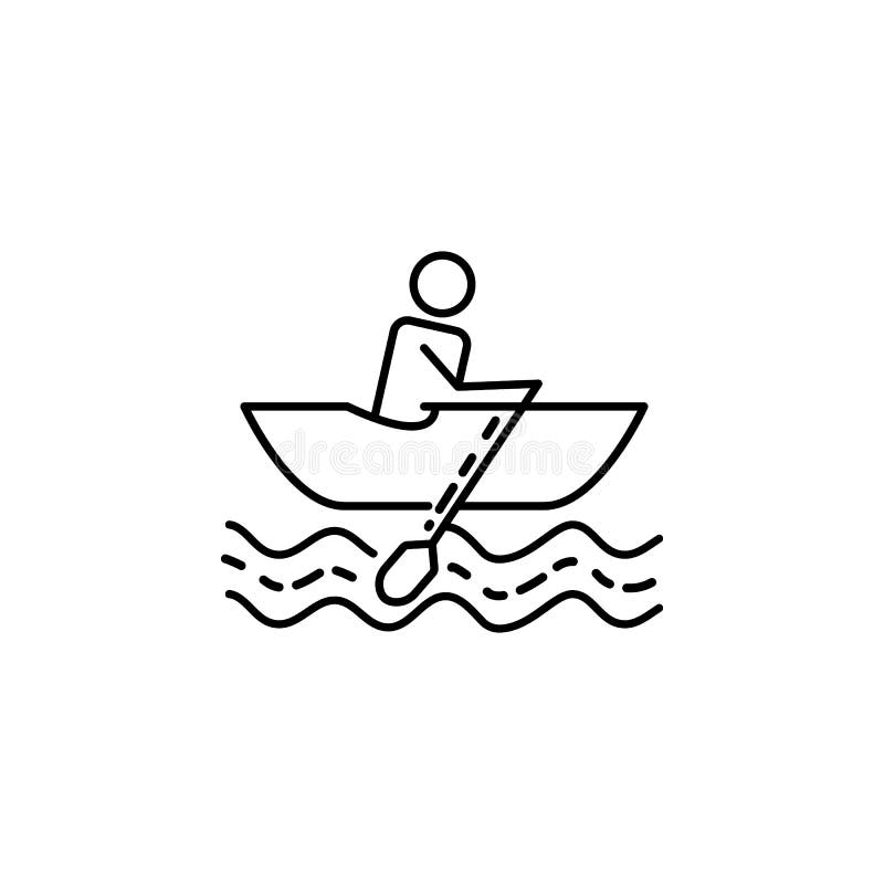 Man in a boat dusk style icon. Element of travel icon for mobile concept and web apps. Thin line man in a boat dusk style icon can. Be used for web and mobile vector illustration Man in a boat dusk style icon. Element of travel icon for mobile concept and web apps. Thin line man in a boat dusk style icon can. Be used for web and mobile vector illustration